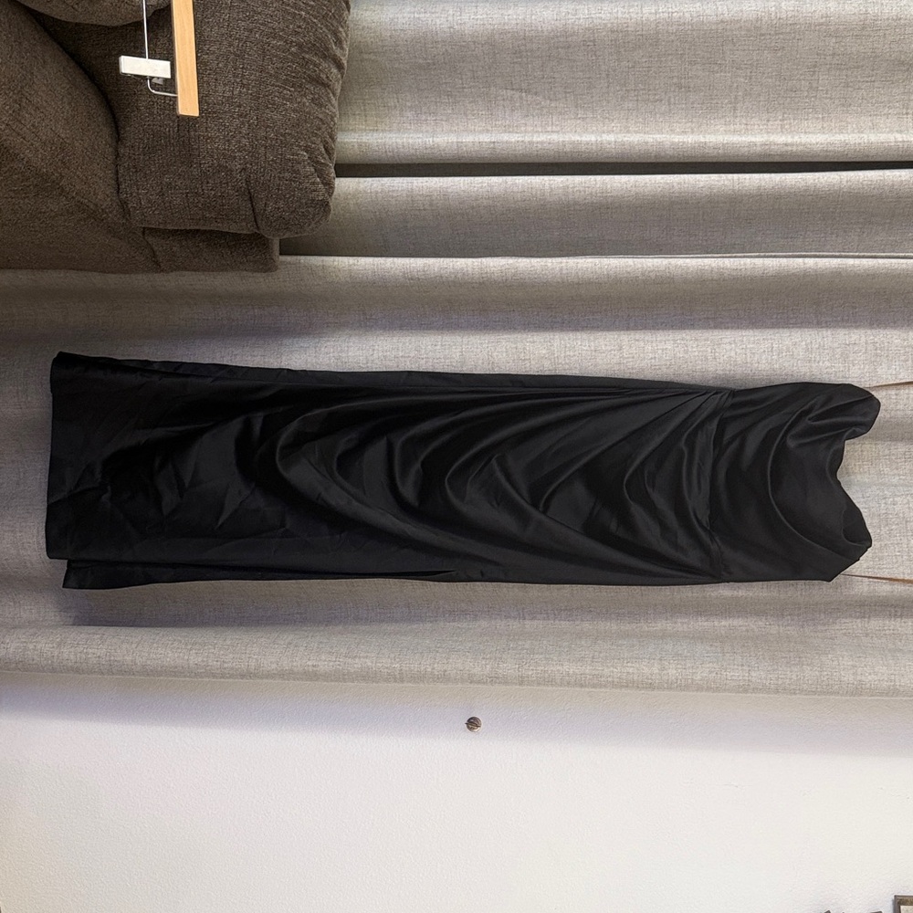 House of CB Black Satin Dress